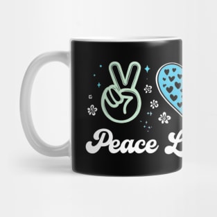 Peace Love Earth Day Everyday Hippie Planet Anniversary Mug